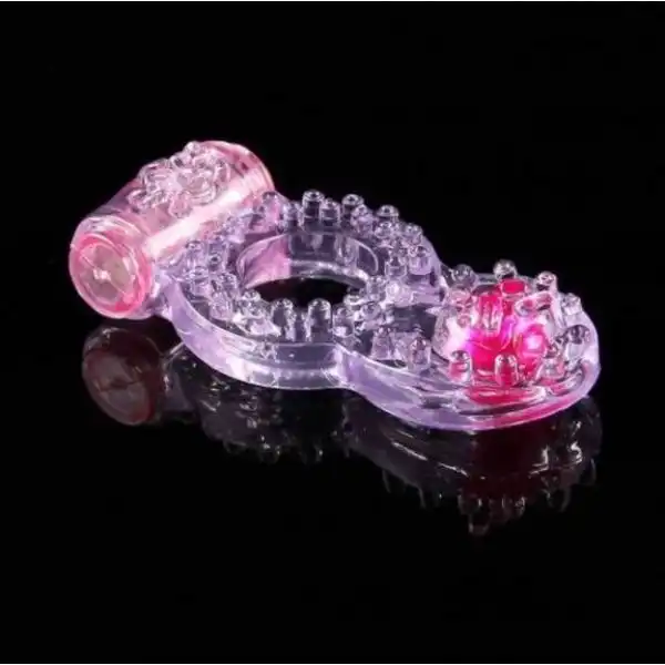 Clit Dual Vibrating Cock Ring Butterfly Ring