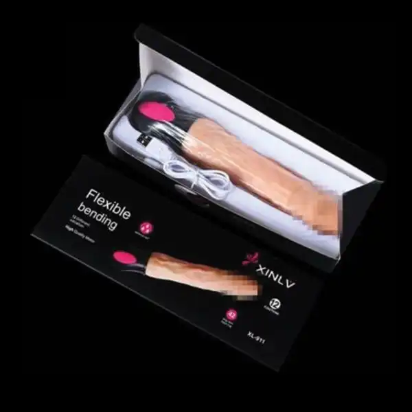 12 Modes USB Vibrating Dildo Auto HeatRealistic Veined G Spot Clitoris Vibrator