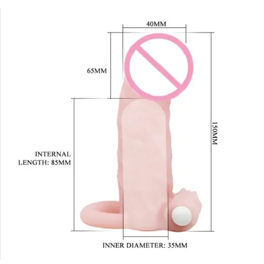 Vibration Liquid Silicone Penis Sleeve