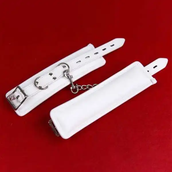 White Handcuffs Women Bondage