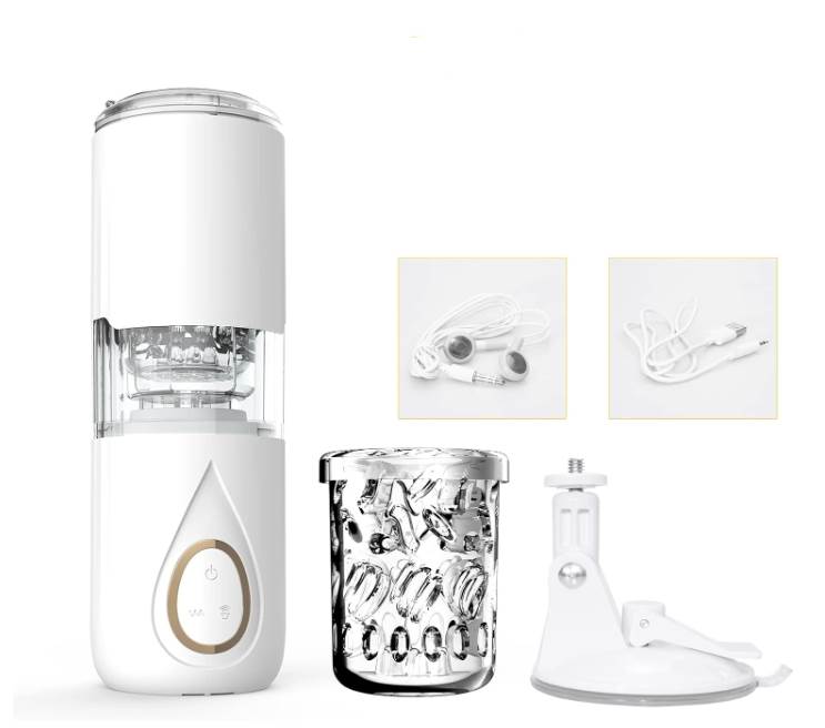 Automatic Piston Telescopic Vagina Real Pussy Male Masturbator Machine For Men