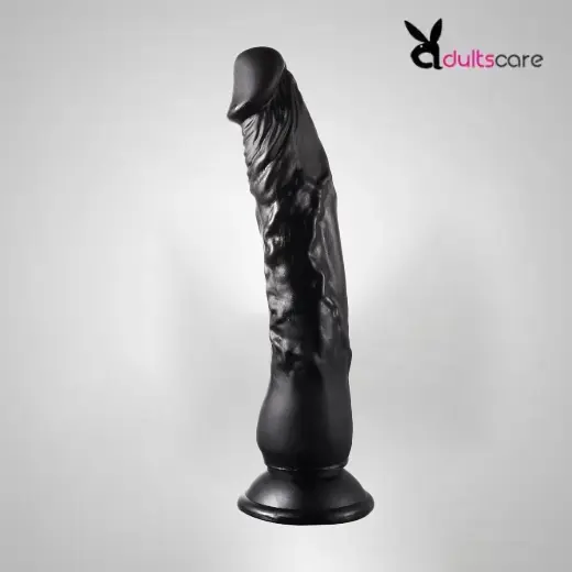 Realistic black Suction Dildo without balls