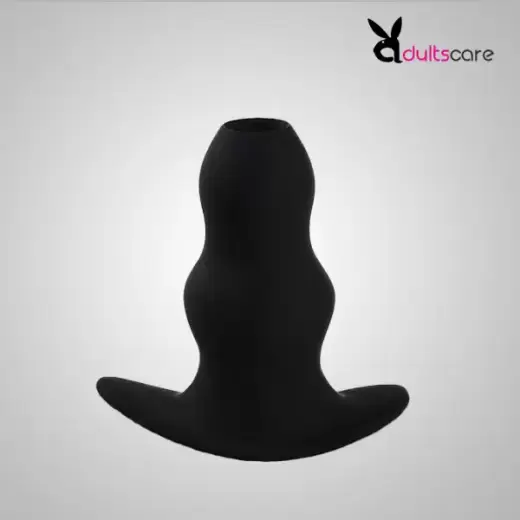 Large Soft Silicone Hollow Enema Butt Plug Prostate Massager