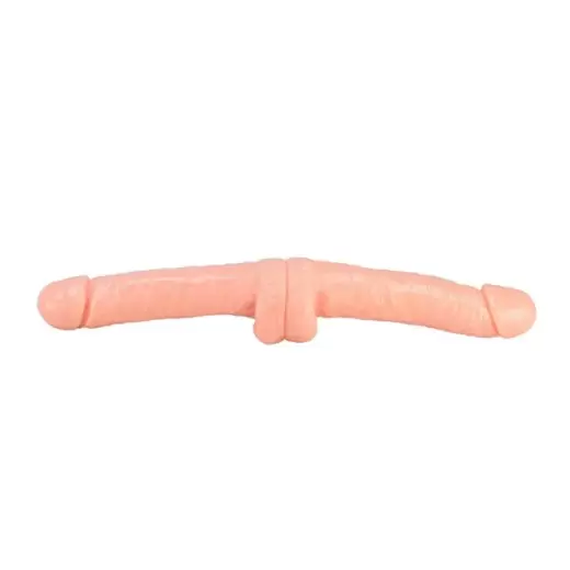 15 inch Flexible Double-Ended Dildo with Testicles