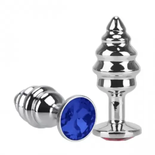 2pcs Spiral Metal Anal Prostate Jewelry Butt Plug