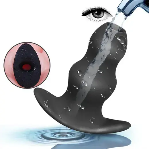 3 Pcs kit Soft Silicone Hollow Enema Butt Plug Prostate Massager
