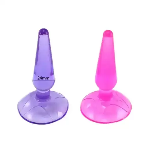 Anal plug with silicone suction cup
