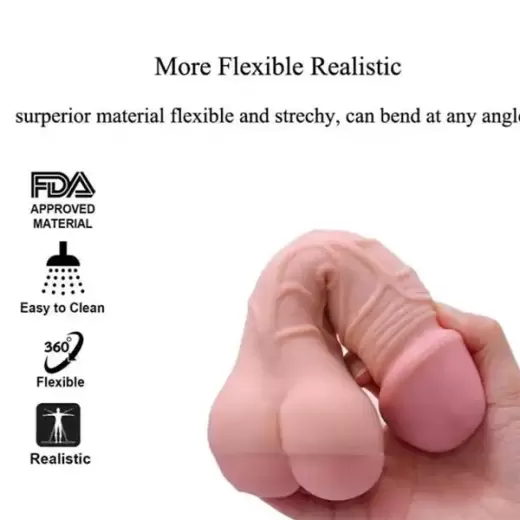3D Realistic Mini Ass Double Function Penis Sleeve