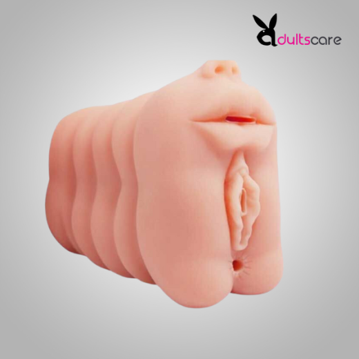3 In1 Vagina Mouth Anal Pocket Pussy Male Masturbator