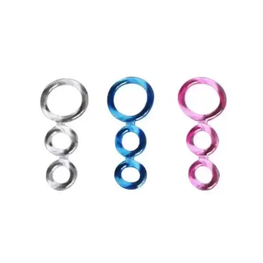 3pcs Silicone Cock Ring