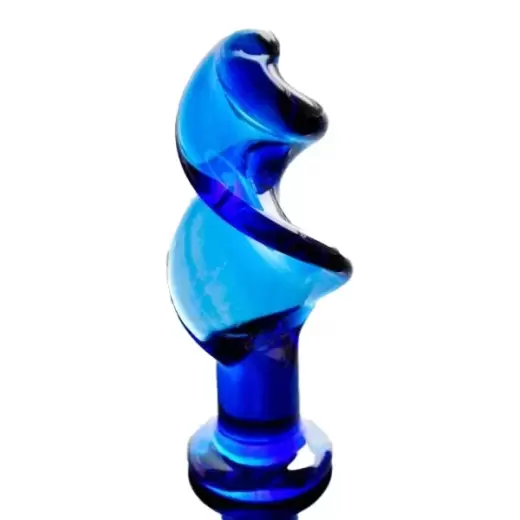 Glass Screw anal dildo butt plug