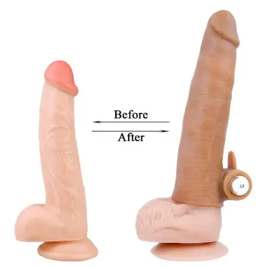 5.5 Inch Liquid Silicone Vibrating Penis Sleeve