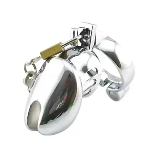 Metal Chastity Adjustable Cock Cage for Men Restraints Erection