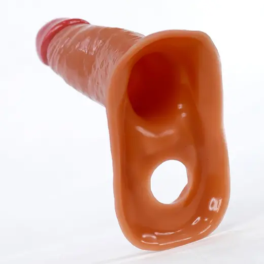 5 Inch Soft Silicone Penis Extender Sleeve with Cock Ring