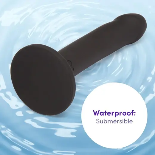 6 Inch Curved with Suction Cup Flexible Smooth Silicone Anal Dildo for Men and Women