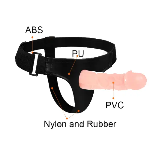 6 Inch Hollow Strap on Harness Dildo