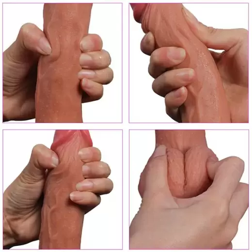 7 Inch Silicone Realistic Dildo with Pink Head