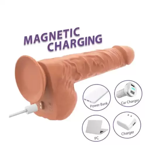 8.3 Inch Thrusting Dildo with Magnetic charging