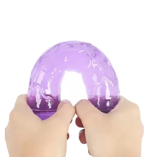 8.5 Inch Transparent Jelly Dildo