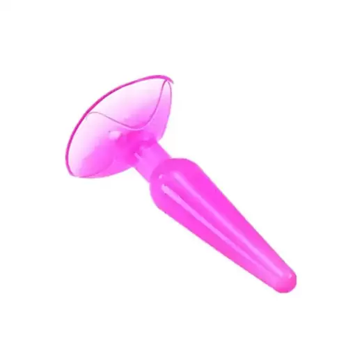 Anal plug with silicone suction cup