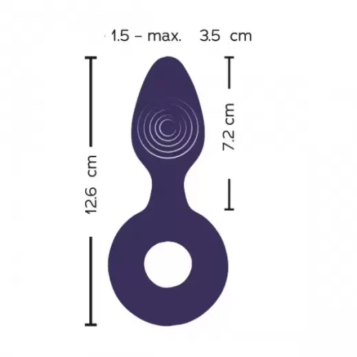 Space Vibrating Anal Plug Vibrating Ring Butt Plug