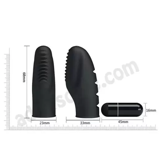 Black Bullet Finger Vibrator