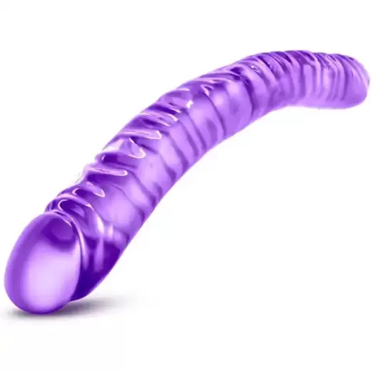 Blush 24 cm Double Head Dildo - Soft Flexible Double Penetrating