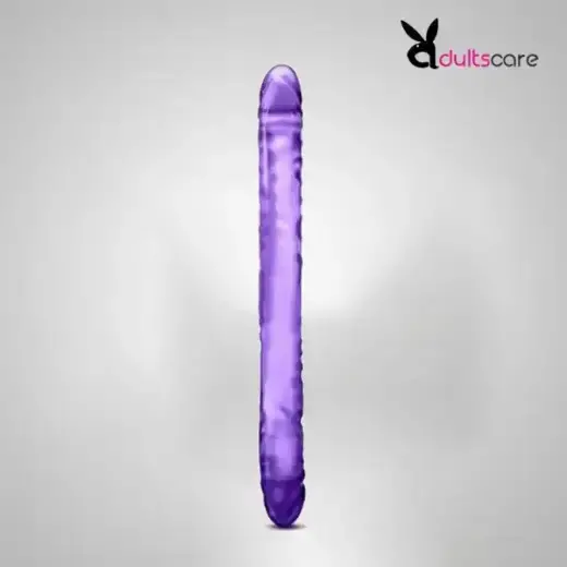 Blush 24 cm Double Head Dildo - Soft Flexible Double Penetrating
