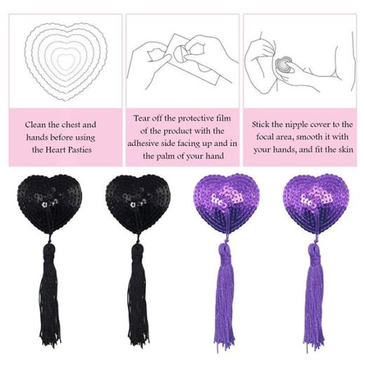 Breast Bra Tassel Nipple Cover Pasties Petal Stickers For Women