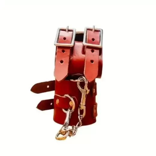 Genuine Leather Brown Handcuffs For Couples