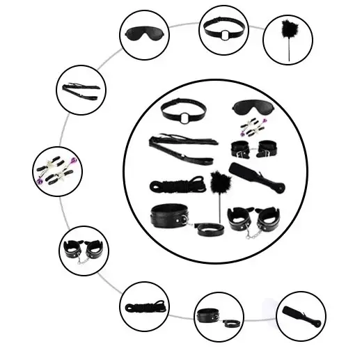 Ki-Ki Do You Love Me Couples Bondage 10Pc Master Kit