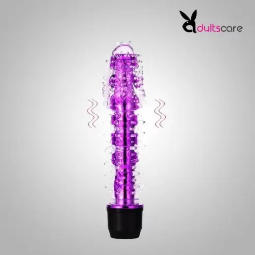 Crystal G-Spot Single Massager With Barbed For Female