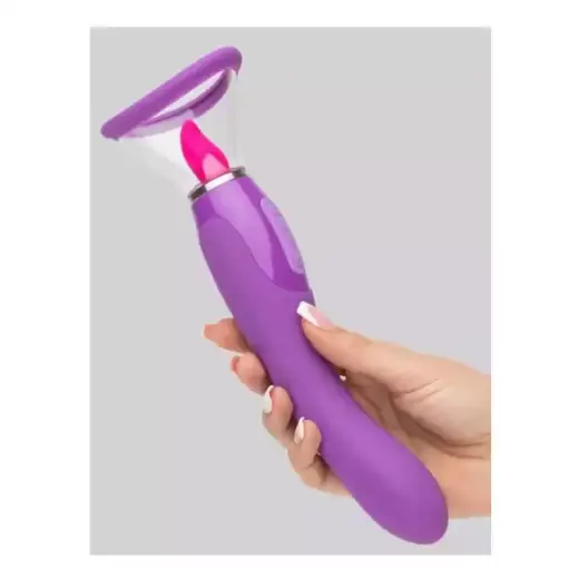 Fantasy For Her Vibrating Pussy Pump And Tongue Vibrator