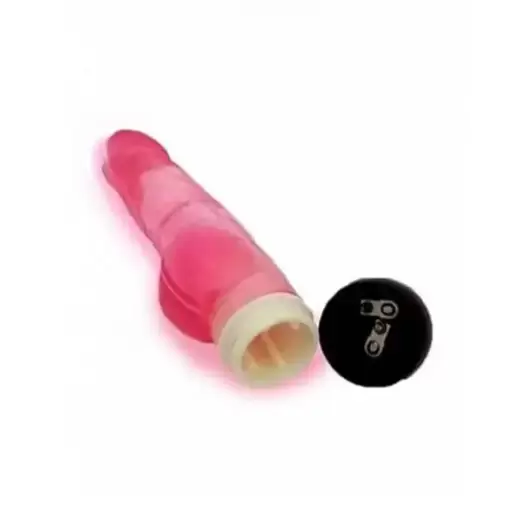 Flesh/Jelly dildo vibrator with balls
