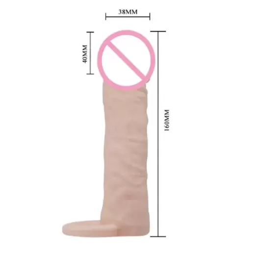 Flexible Soft Penis Sleeve With Cock Ring