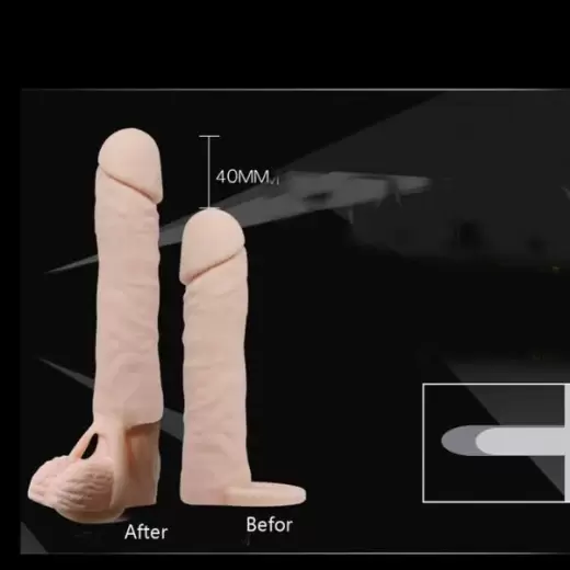 Flexible Soft Penis Sleeve With Cock Ring