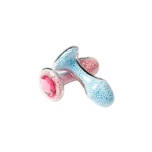 Foam Beads Glass Anal Plug