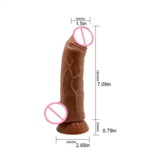 Foreskin Dual Layered Realistic Moving Skin Dildo