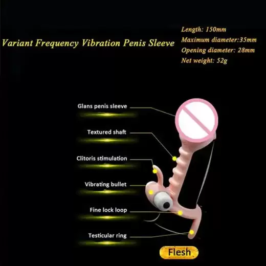 Brave Warrior Single Frequency Vibrator Sleeve