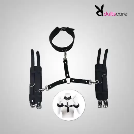 HOT Sex Collars Bondage Neck Collar with Hand Cuffs Fetish