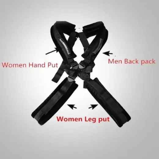 Body Harness Swing Stand Leg Lift Open Spreader Restraint Bondage