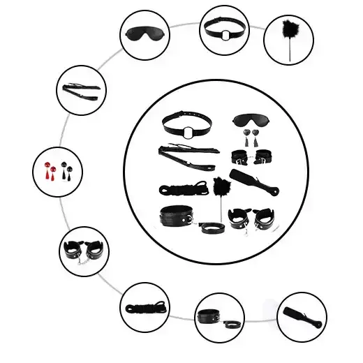 Ki-Ki Do You Love Me Couples Bondage 10Pc Master Kit