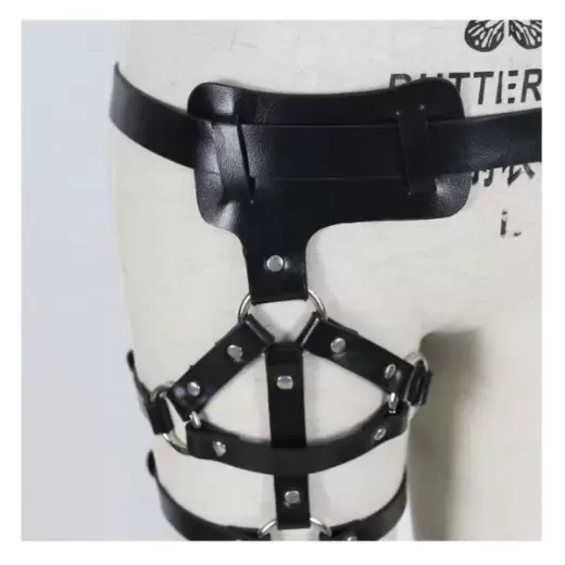 Leather Body Harness Waist Leg League Bondage