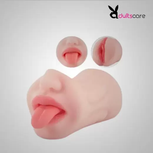 Male Masturbator Toy Double End (Mouth & Vagina)