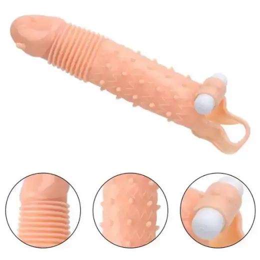 Male Penis Sleeve Extender With Vibration
