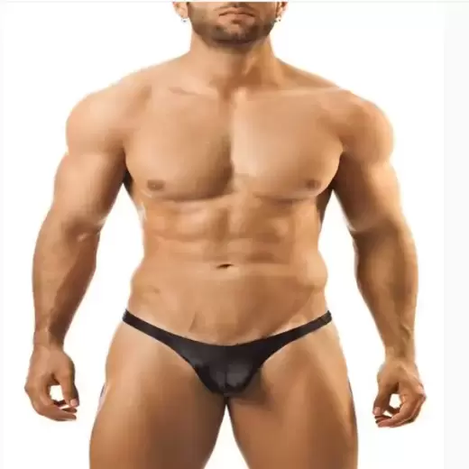 Mens White and Black Sexy Thong