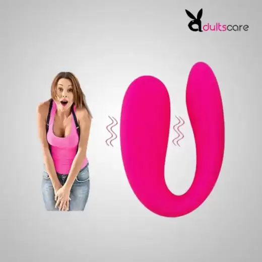 Mini portable U-shape And G-spot double head Vibrator