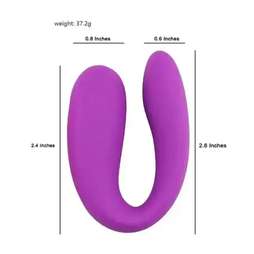 Mini portable U-shape And G-spot double head Vibrator