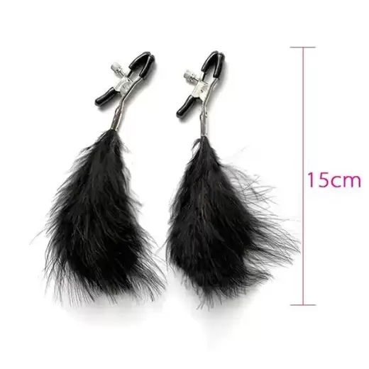 Nipple Clamp with Feather for Women