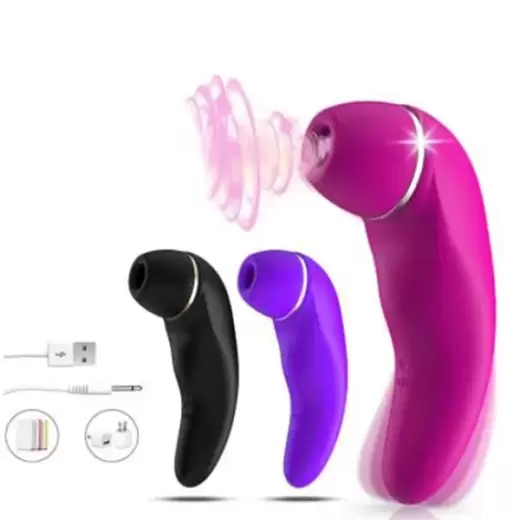 Oral Sex Licking & Nipple Sucking Clitoral Stimulator Vibrator